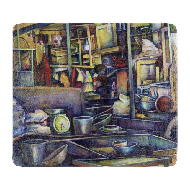 Die reizvollen Geschirr des Tekka-Zentrums Schneidebrett (Vorderseite)