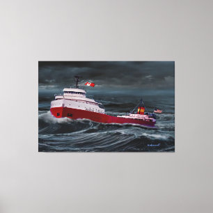 DIE REKHE DES EDMUND FITZGERALD LEINWANDDRUCK