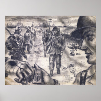 Die Reliefspalte Poster