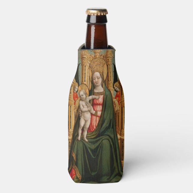 Die religiöse Kunstflasche "Jungfrau und Kind" coo Flaschenkühler (Flaschenvorderseite)