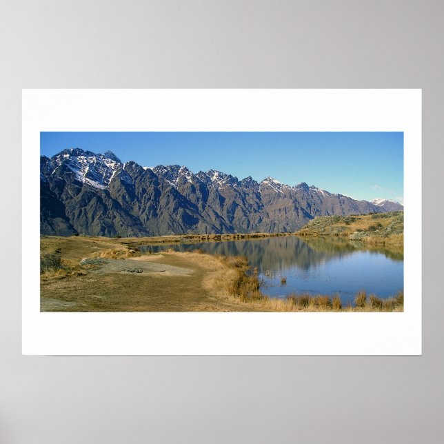 Die Remarkables, Queenstown, Neuseeland Poster (Vorne)