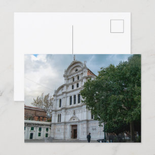 Die Renaissance-Fassade der Kirche San Zaccaria Postkarte