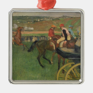 Die Rennbahn - Amateurjockeys Ornament Aus Metall