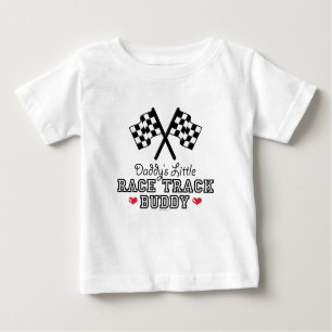 Die Rennstrecke-Freund-Baby-T-Shirt des Vatis Baby T-shirt