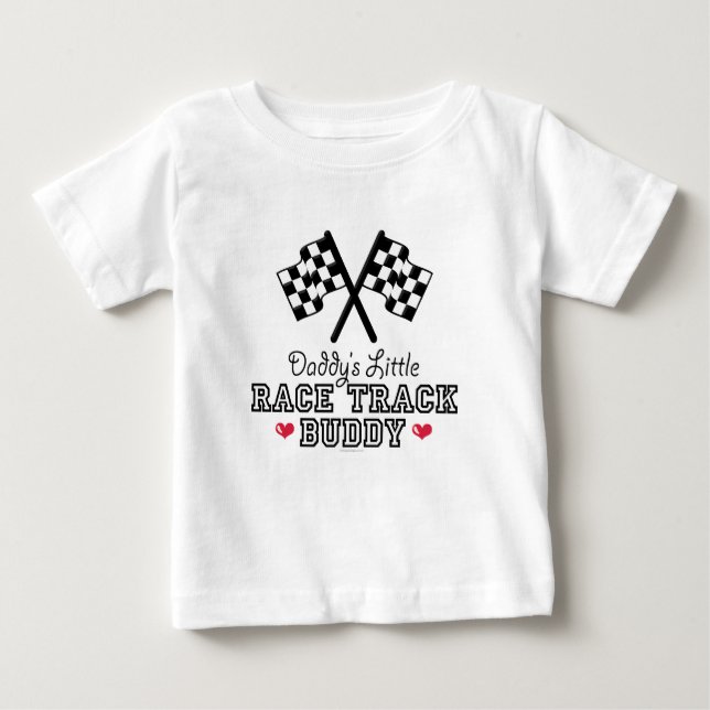 Die Rennstrecke-Freund-Baby-T-Shirt des Vatis Baby T-shirt (Vorderseite)
