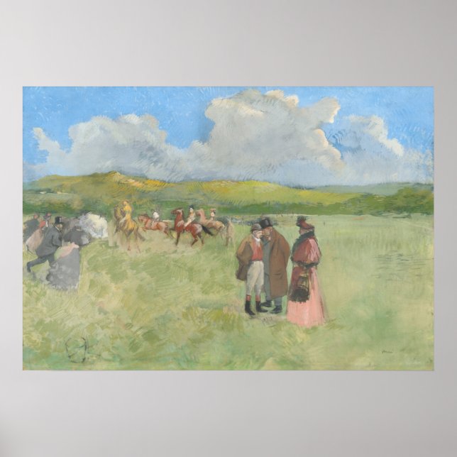 Die Rennstrecke - Jean-Louis Forain Fine Art Poster (Vorne)