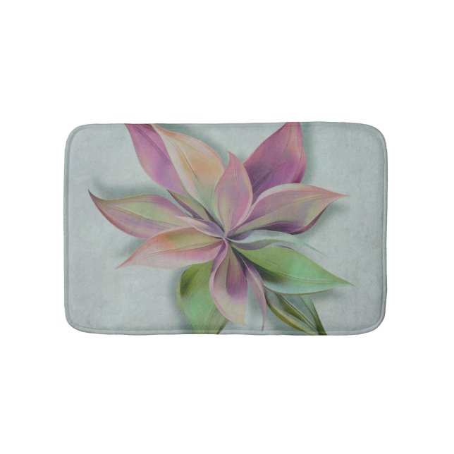Die Reo-Blumenmuster-Badmatte Badematte (Vorderseite)