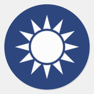 Die Republik China Roundel Runder Aufkleber