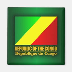 Die Republik Kongo Flagge Magnet