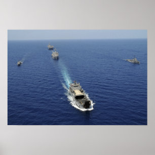 Die Republik Philippinen-Marineschiffe Poster