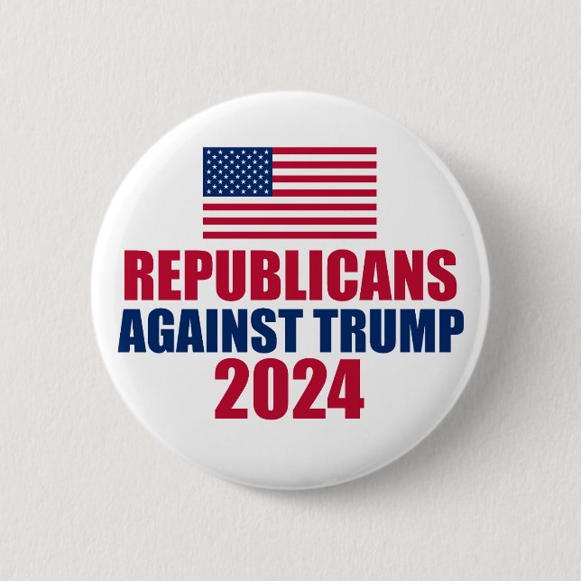 Die Republikaner gegen die Wahl Trump 2024 Button (Vorderseite)