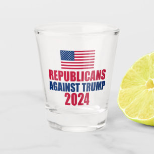 Die Republikaner gegen die Wahl Trump 2024 Schnapsglas