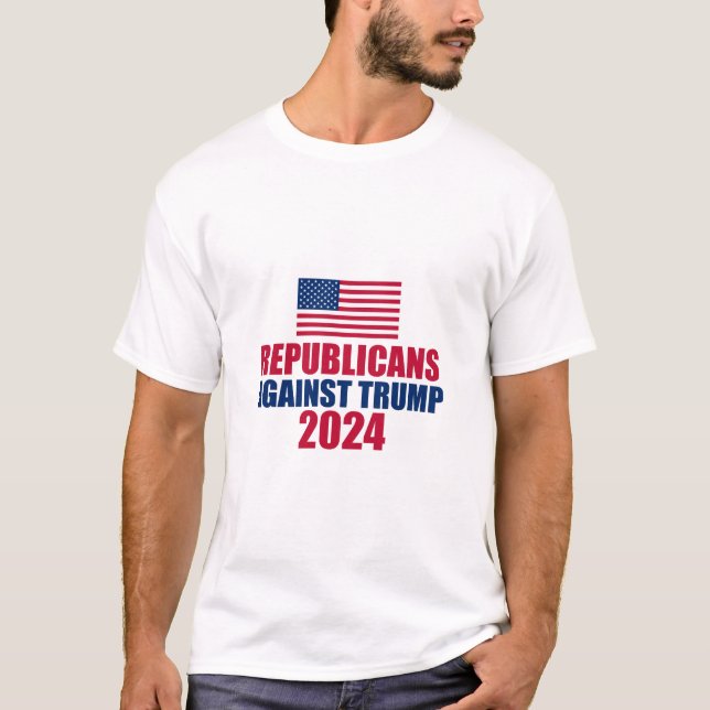 Die Republikaner gegen die Wahl Trump 2024 T-Shirt (Vorderseite)