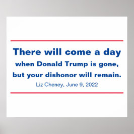 Die Republikaner, Ihre Ehrerbietung wird Cheney Zi Poster