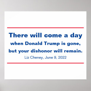 Die Republikaner, Ihre Ehrerbietung wird Cheney Zi Poster