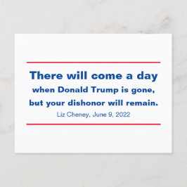 Die Republikaner, Ihre Ehrerbietung wird Cheney Zi Postkarte