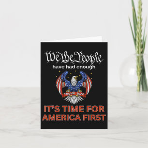 Die Republikaner wählen Trump 2024 America First W Karte