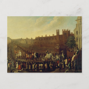 Die Restaurierung von Charles II in Whitehall Postkarte