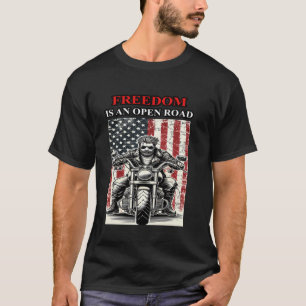 Die Retro Patriotic Biker Freedom ist eine Oper T-Shirt