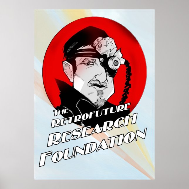 Die Retrofuture Research Foundation Poster (Vorne)