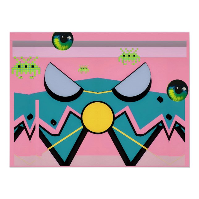 Die Retrowellen des Ruhmes - Ken Gage Art Poster (Vorderseite)