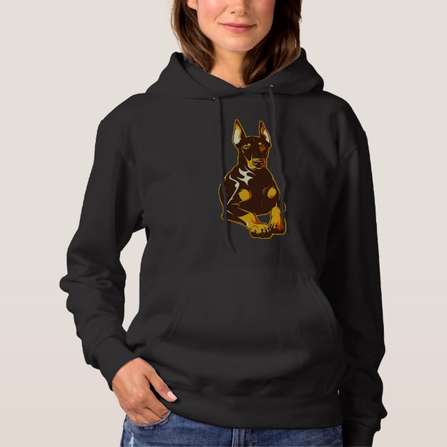 Die Rettung der Doberman Dog Art Hoodie (Vorderseite)