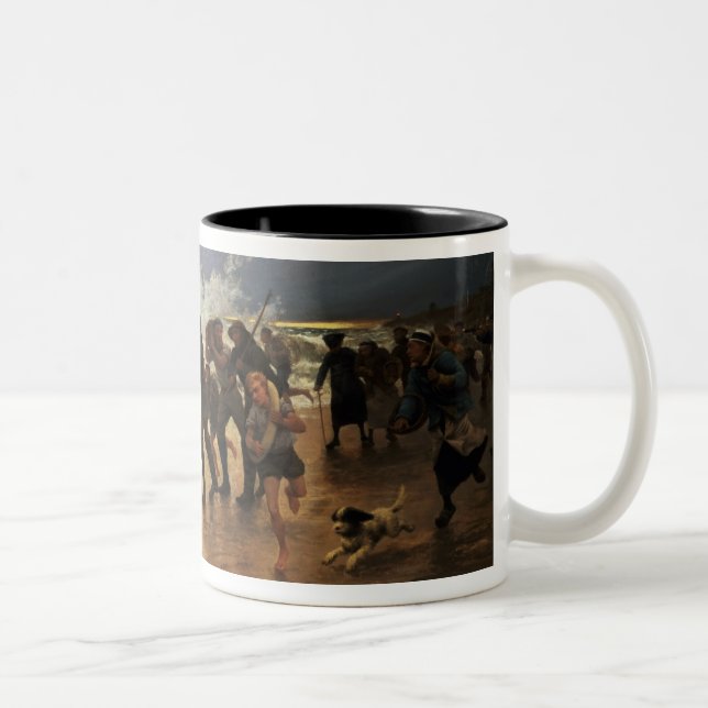 Die Rettung Zweifarbige Tasse (Rechts)