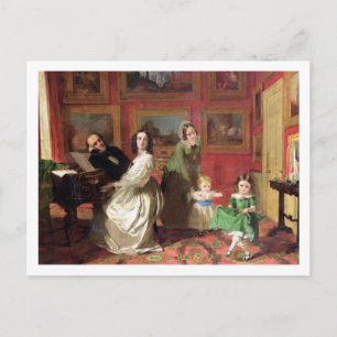 Die Rev. und Frau Palmer-Lovell mit ihrer Tochter Postkarte