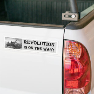 Die Revolution ist auf dem Weg Autoaufkleber