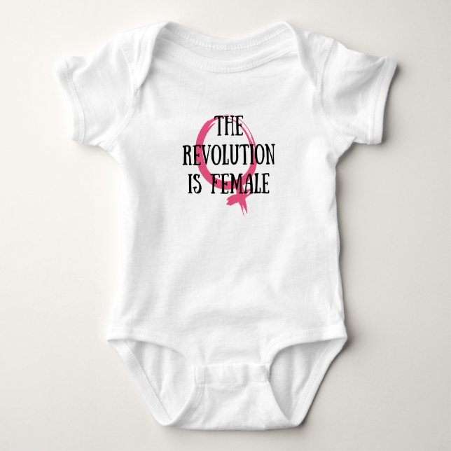Die Revolution ist weiblich Baby Strampler (Vorderseite)
