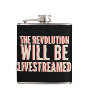 Die Revolution wird in einen neuen Rahmen gestellt Flachmann