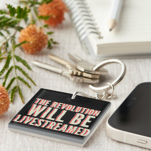 Die Revolution wird in einen neuen Rahmen gestellt Schlüsselanhänger