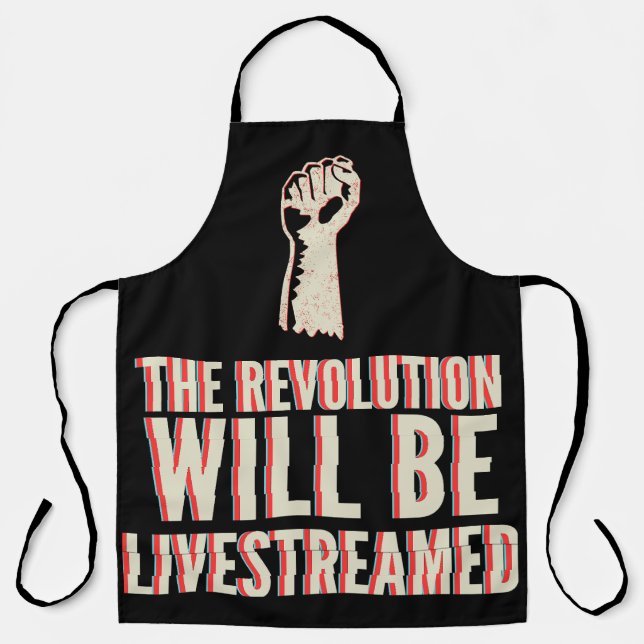 Die Revolution wird in einen neuen Rahmen gestellt Schürze (Vorderseite)