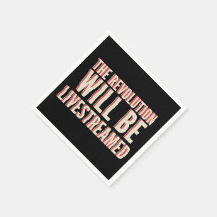 Die Revolution wird in einen neuen Rahmen gestellt Serviette