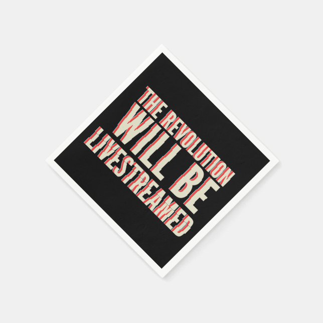 Die Revolution wird in einen neuen Rahmen gestellt Serviette (Ecke)