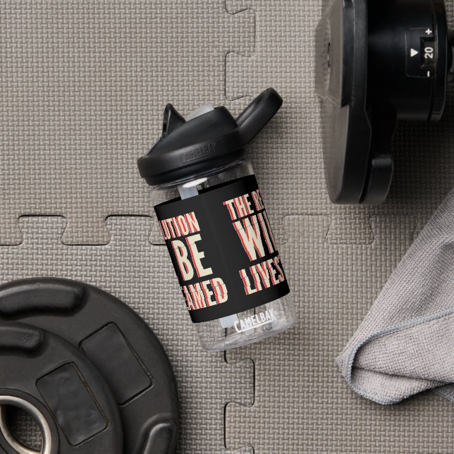 Die Revolution wird in einen neuen Rahmen gestellt Trinkflasche (Fitnessstudio)
