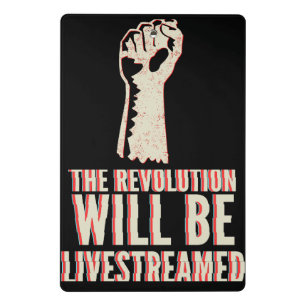 Die Revolution wird live übertragen Mini Klemmbrett