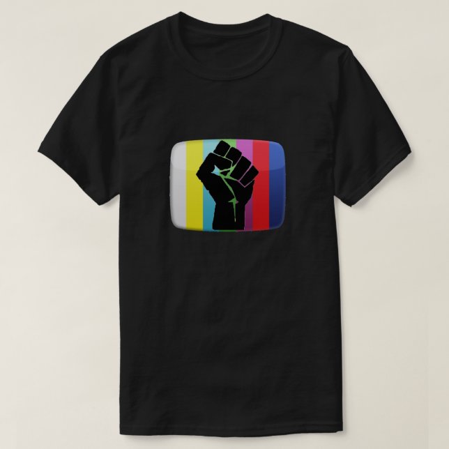 Die Revolution wird nicht - T-Shirt im Fernsehen (Design vorne)