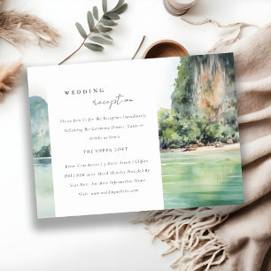 Die Rezeption an der Küste Thailands Seascape Begleitkarte