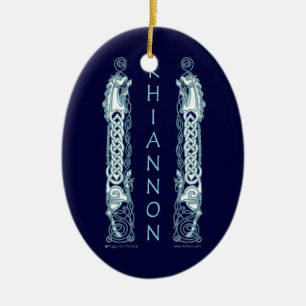 Die Rhiannon Pferdeceltic-Verzierung Keramikornament