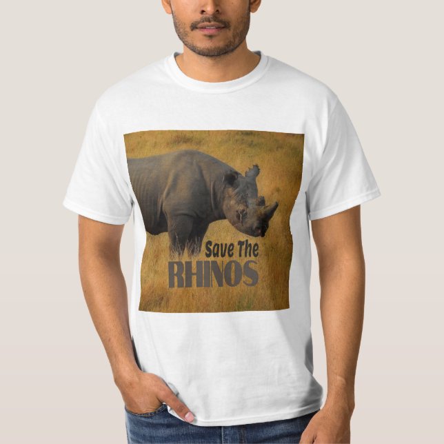 Die Rhinos gerettet T-Shirt (Vorderseite)