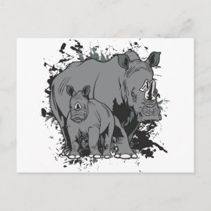 Die Rhinos Postkarte