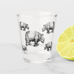 Die Rhinozeros Schnapsglas