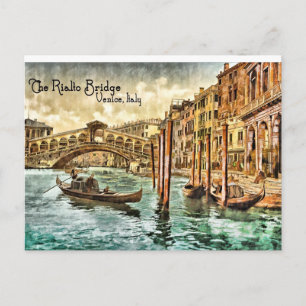 Die Rialto-Brücke Postkarte