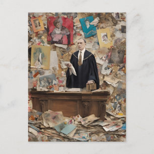 Die Richterordnung für künstlerische Intelligenz Postkarte