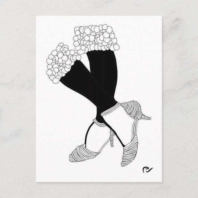 Die richtige Balance Postkarte (Vorderseite)