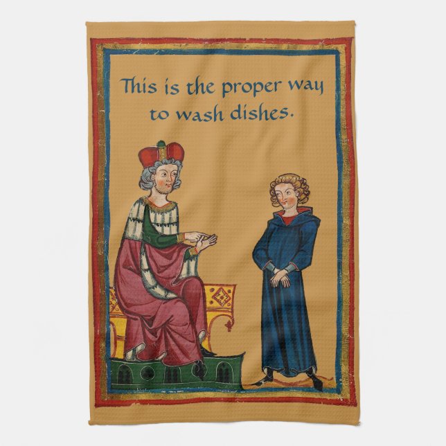 Die richtige Weise, Geschirr zu waschen Geschirrtuch (Vertikal)