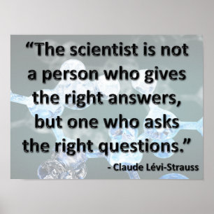 Die richtigen Fragen gefragt Poster