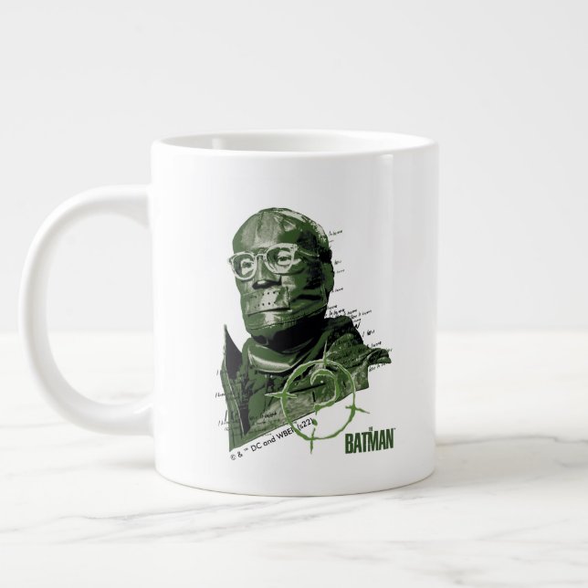 Die Riddler-Grafik Jumbo-Tasse (Links)