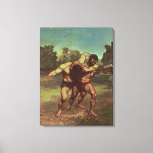 Die Ringkämpfer, 1853 Leinwanddruck